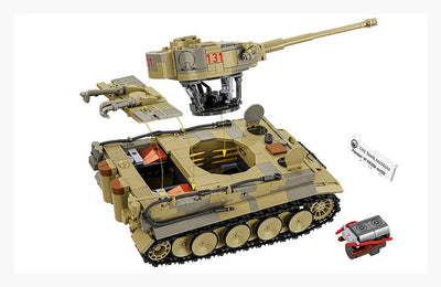 Panzer VI Tiger I 131 The Tank Museum brick tank model - COBI 2588A - 1275 bricks Tank Cobi 