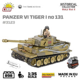 Panzer VI Tiger No. 131 The Tank Museum brick tank model - COBI 3123 - 898 bricks Tank Cobi 