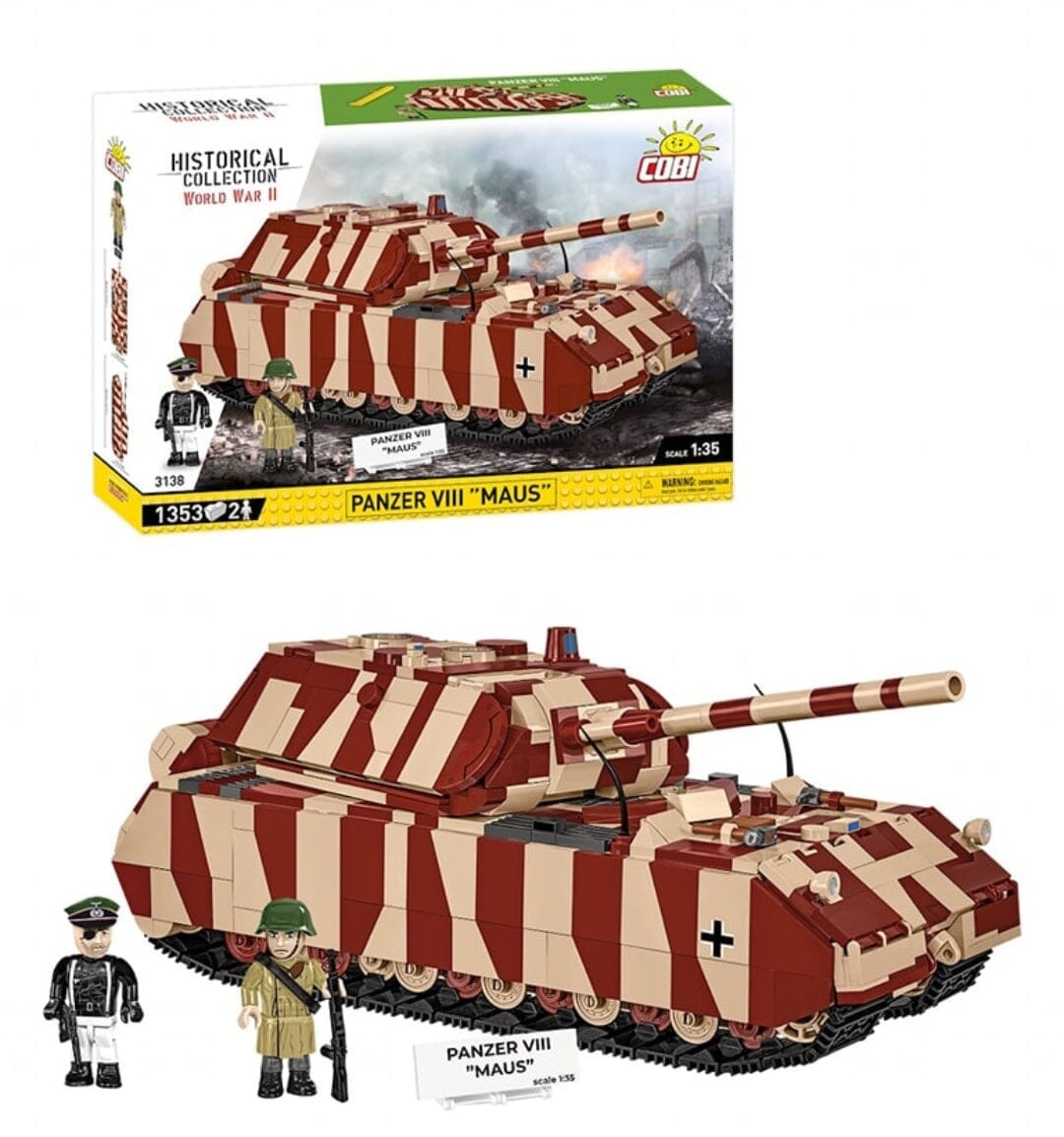 Panzer VIII Maus brick tank model - COBI 3138 - 1353 bricks – BRICKTANKS