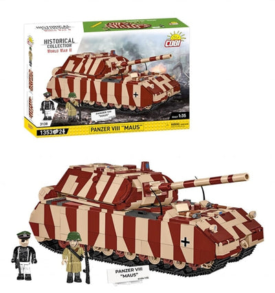 Panzer VIII Maus brick tank model - COBI 3138 - 1353 bricks Tank Cobi 