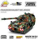 Panzerhaubitze 2000 brick tank model - COBI 2628 - 1002 bricks Tank Cobi 