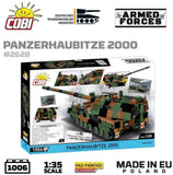 Panzerhaubitze 2000 brick tank model - COBI 2628 - 1006 bricks Tank Cobi 