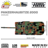 Panzerhaubitze 2000 brick tank model - COBI 2628 - 1006 bricks Tank Cobi 