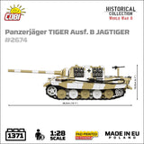 Panzerjager Tiger Ausf. B Jagdtiger brick tank model - COBI-2674 - 1371 bricks Tank Cobi 