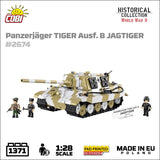 Panzerjager Tiger Ausf. B Jagdtiger brick tank model - COBI-2674 - 1371 bricks Tank Cobi 