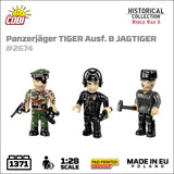 Panzerjager Tiger Ausf. B Jagdtiger brick tank model - COBI-2674 - 1371 bricks Tank Cobi 
