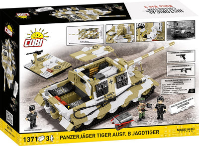 Panzerjager Tiger Ausf. B Jagdtiger brick tank model - COBI-2674 - 1371 bricks Tank Cobi 