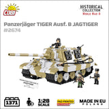 Panzerjager Tiger Ausf. B Jagdtiger brick tank model - COBI-2674 - 1371 bricks Tank Cobi 
