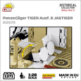 Panzerjager Tiger Ausf. B Jagdtiger brick tank model - COBI-2674 - 1371 bricks Tank Cobi 