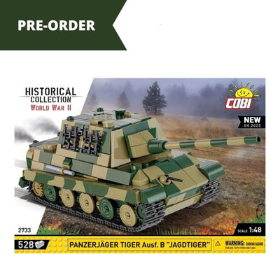 Panzerjager Tiger Ausf. B 'Jagdtiger' brick tank model - COBI 2733 - 528 bricks Tank Cobi 