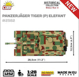 Panzerjager Tiger (P) Elefant (Sd.Kfz. 184)1944 brick tank model - COBI-2582 - 1252 bricks Cobi 