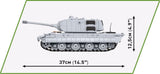 Panzerkampfwagen E-100 brick tank model - COBI 2572 - 1511 bricks Tank Cobi 