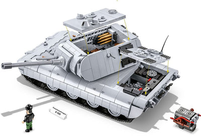Panzerkampfwagen E-100 brick tank model - COBI 2572 - 1511 bricks Tank Cobi 