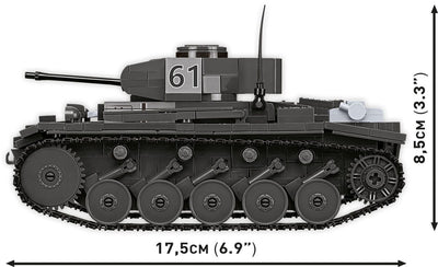 Panzerkampfwagen II Ausf. F brick tank model - COBI 2597 - 812 bricks Tank Cobi 