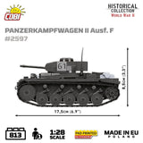 Panzerkampfwagen II Ausf. F brick tank model - COBI 2597 - 812 bricks Tank Cobi 