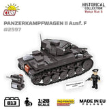 Panzerkampfwagen II Ausf. F brick tank model - COBI 2597 - 812 bricks Tank Cobi 