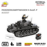 Panzerkampfwagen II Ausf. F brick tank model - COBI 2597 - 812 bricks Tank Cobi 