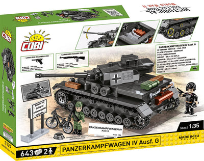 Panzerkampfwagen IV Ausf.G brick tank model - COBI 3127 - 643 bricks Tank Cobi 