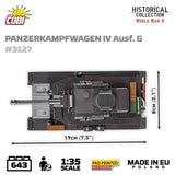 Panzerkampfwagen IV Ausf.G brick tank model - COBI 3127 - 643 bricks Tank Cobi 