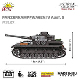 Panzerkampfwagen IV Ausf.G brick tank model - COBI 3127 - 643 bricks Tank Cobi 