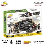 Panzerkampfwagen IV Ausf.G brick tank model - COBI 3127 - 643 bricks Tank Cobi 