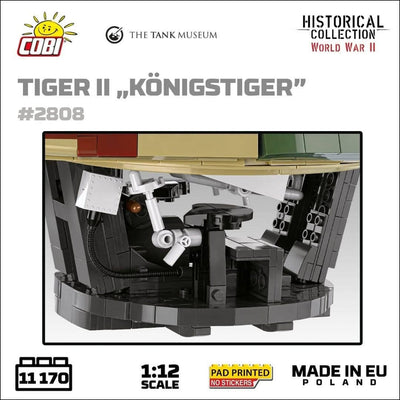 Panzerkampfwagen VI B Tiger II Königstiger - 1:12 brick tank model - COBI 2808 - 11170 bricks Tank COBI 