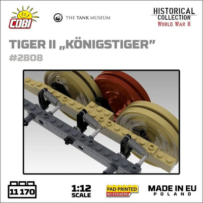 Panzerkampfwagen VI B Tiger II Königstiger - 1:12 brick tank model - COBI 2808 - 11170 bricks Tank COBI 