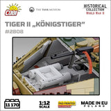 Panzerkampfwagen VI B Tiger II Königstiger - 1:12 brick tank model - COBI 2808 - 11170 bricks Tank COBI 