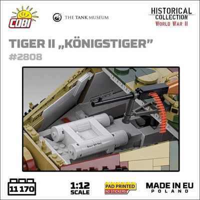 Panzerkampfwagen VI B Tiger II Königstiger - 1:12 brick tank model - COBI 2808 - 11170 bricks Tank COBI 