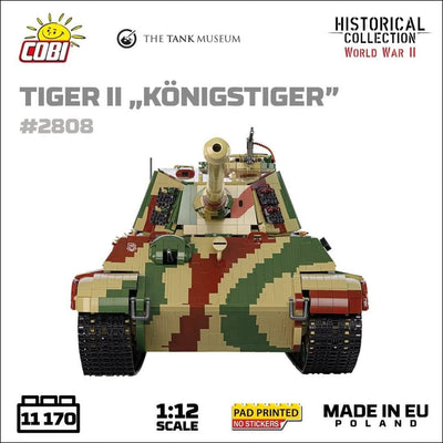 Panzerkampfwagen VI B Tiger II Königstiger - 1:12 brick tank model - COBI 2808 - 11170 bricks Tank COBI 