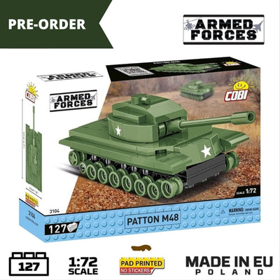 Patton M48 brick tank model - COBI 3104 - 127 bricks Tank Cobi 
