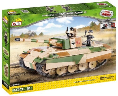 Pzkfpw V Panther Ausf. G 400K brick tank model- COBI 2466 - 400 bricks Tank Cobi 