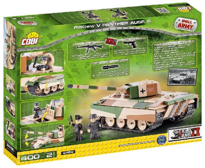 Pzkfpw V Panther Ausf. G 400K brick tank model- COBI 2466 - 400 bricks Tank Cobi 