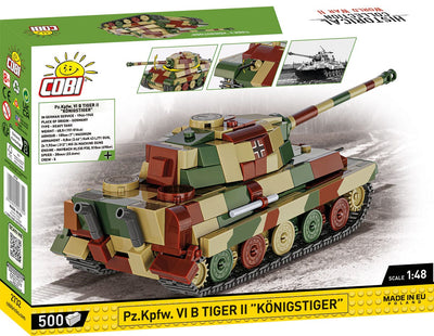 PZ.KPFW. VI B Tiger II 'Konigstiger' brick tank model - COBI 2732 - 500 bricks Tank Cobi 