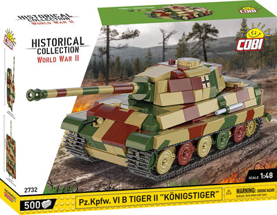 PZ.KPFW. VI B Tiger II 'Konigstiger' brick tank model - COBI 2732 - 500 bricks Tank Cobi 