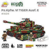 PzKpfw VI Tiger Ausf. E brick tank model - COBI 3124 - 862 bricks Tank Cobi 