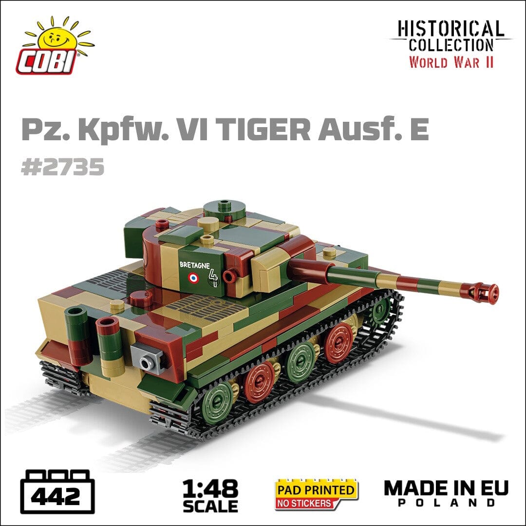 PZ.KPFW. VI Tiger AUSF. E (SD.KFZ 181) brick tank model - COBI 2735 ...