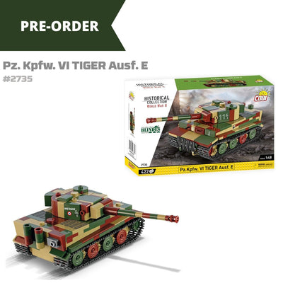 PZ.KPFW. VI Tiger AUSF. E (SD.KFZ 181) brick tank model - COBI 2735 - 428 bricks Tank Cobi 