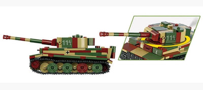 PZ.KPFW. VI Tiger AUSF. E (SD.KFZ 181) brick tank model - COBI 2735 - 428 bricks Tank Cobi 