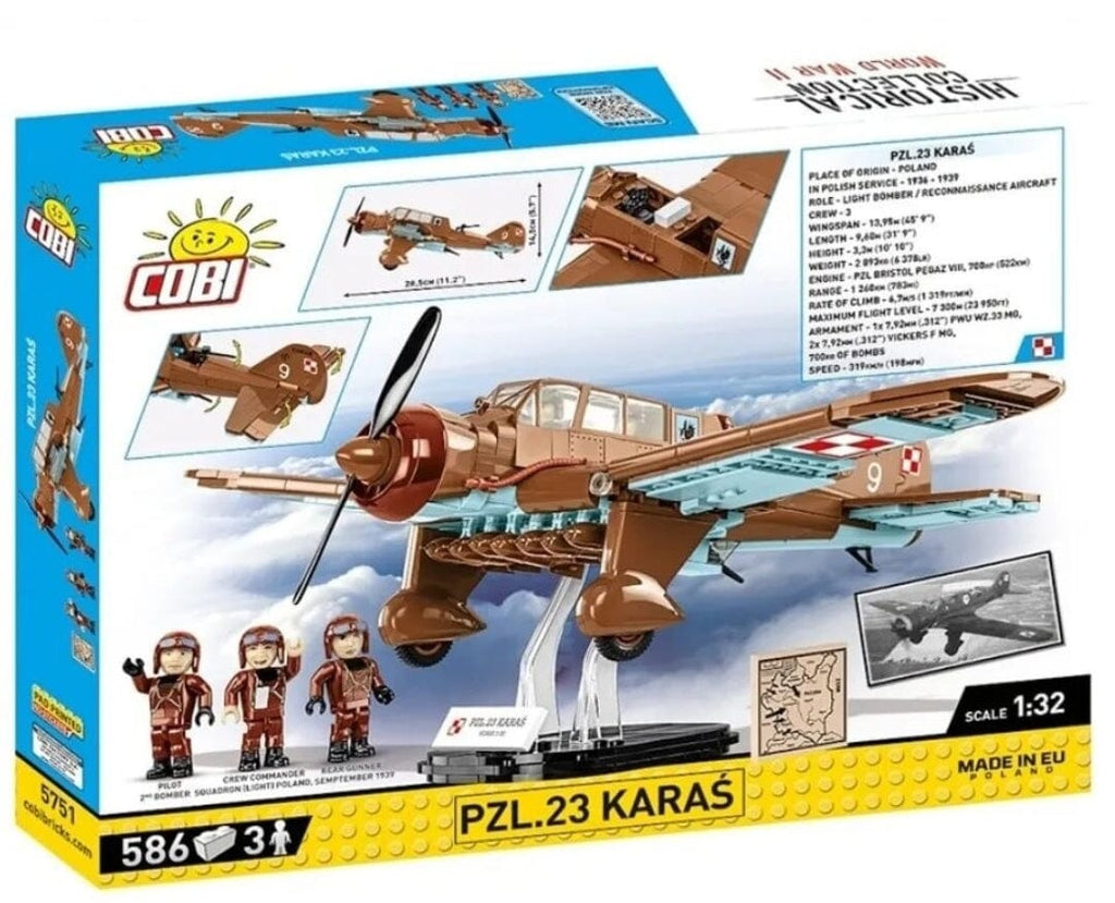 Cobi Pzl. 23 Karas, 1:32, 586 k, 3 ss - Seconda guerra mondiale Cobi Pzl. 23 Karas, 1:32, 586 k, 3 ss - Seconda guerra mondiale