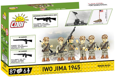 Raising the flag on Iwo Jima 6 US figures - COBI 2059 - 87 bricks Other Military Cobi 