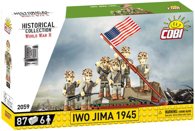 Raising the flag on Iwo Jima 6 US figures - COBI 2059 - 87 bricks Other Military Cobi 