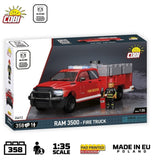 RAM 3500 brick model fire truck - COBI 24612 - 358 bricks car COBI 