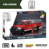 RAM 3500 brick model fire truck - COBI 24612 - 358 bricks car COBI 