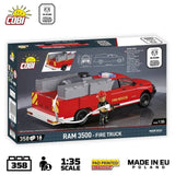 RAM 3500 brick model fire truck - COBI 24612 - 358 bricks car COBI 