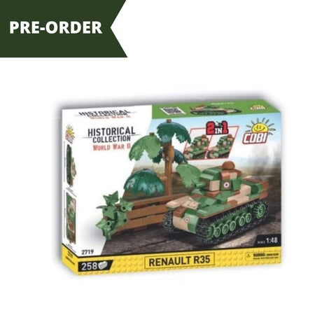 Cobi R35 Renault R35 brick tank model - COBI 2719 - 258 bricks Tank Cobi