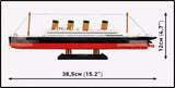 RMS Olympic brick model ship - COBI 1687 - 595 bricks Ship Cobi 