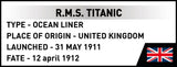RMS Titanic brick ship model - COBI 1688 - 848 bricks Ship Cobi 