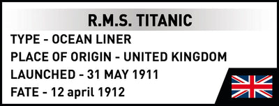 RMS Titanic brick ship model - COBI 1688 - 848 bricks Ship Cobi 