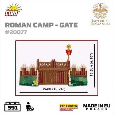 Roman Camp Gate brick model - COBI 20077 - 600 bricks Architecture Cobi 